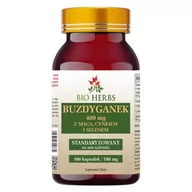 Witaminy i minerały - Bio Herbs, Buzdyganek Z Maca Cynkiem I Selenem 90% Saponin 580mg, 100 Kaps. - miniaturka - grafika 1