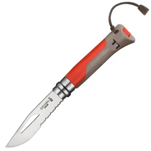 Nóż składany Opinel No.8 Outdoor Earth Red - Noże - miniaturka - grafika 1