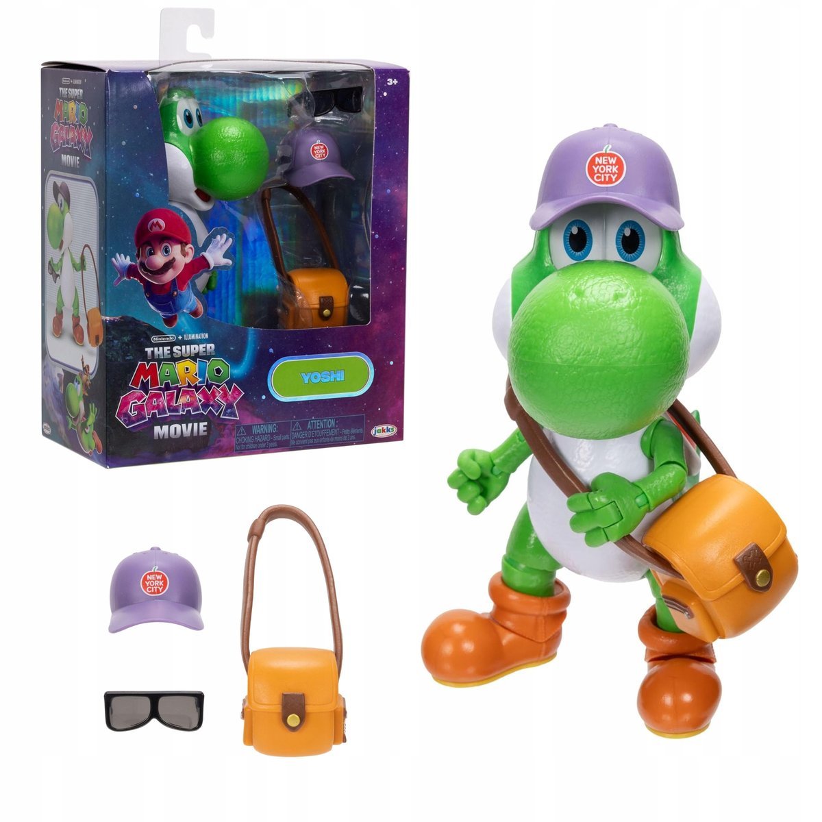 Figurka Akcji Yoshi Super Mario Galaxy Movie dla Dzieci 13 cm + Akcesoria