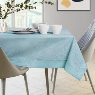 Obrus Gaia Niebieski Tłoczony Roślinny 40x40 AmeliaHome - TCLOTH/AH/GAIA/HMD/RETROBLUE/40X40 - Obrusy i serwetki - miniaturka - grafika 1