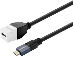 Vivolink Keystone Baltas USB-C female to USB-C male - Adaptery i przejściówki - miniaturka - grafika 1