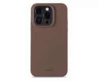 Etui i futerały do telefonów - Holdit Silicone Case iPhone 14 Pro Dark Brown - miniaturka - grafika 1