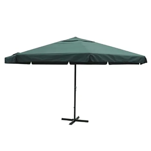 Parasol ogrodowy 3,85m x 500cm, zielony, UV, wodoodporny