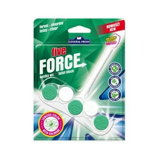 General Fresh Five Force kostka do WC 45g Las/Chlor - Środki do WC - miniaturka - grafika 1
