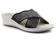 Klapki i japonki damskie - Lekkie klapki damskie - INBLU SE-03, czarne - Inblu - miniaturka - grafika 1