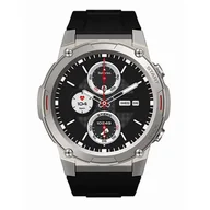 Smartwatch - Zeblaze VIBE 7 Pro Czarny srebrna koperta - miniaturka - grafika 1