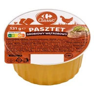 Pasztet i przetwory mięsne - Carrefour Classic Pasztet drobiowy wątrobowy 131 g - miniaturka - grafika 1