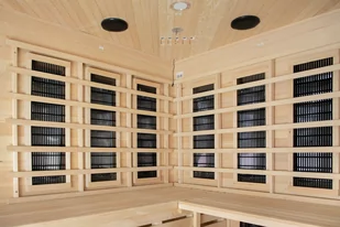 Sauna infrared narożna EA3CR Black z koloroterapią - Sauny - miniaturka - grafika 2