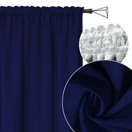 Zasłony - ZASŁONA 145x220cm granatowa na Taśmie Żabki - miniaturka - grafika 1