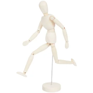 Manekin drewniany do rysowania malowania 30 cm - Manekiny wystawowe - miniaturka - grafika 1