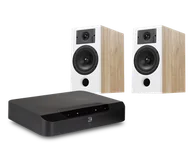 Zestawy stereo - Bluesound POWERNODE EDGE (czarny) + Diva 3 (dąb) - miniaturka - grafika 1