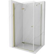 Kabiny prysznicowe - Mexen Lima kabina prysznicowa składana 70x100 cm, transparent, złota - miniaturka - grafika 1
