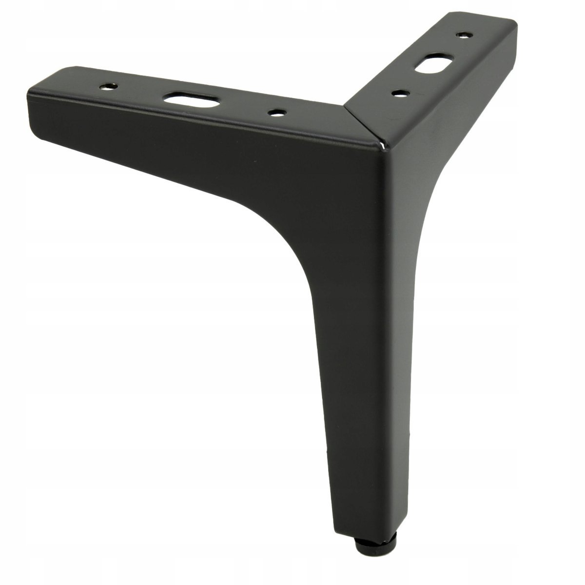 Nóżka do mebli Kotwica czarna metalowa wysokość 15 cm