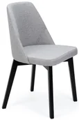 Krzesła - Jasnoszare krzesło kubełkowe tapicerowane K2-A37 - miniaturka - grafika 1