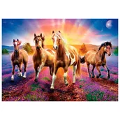 Zabawki kreatywne - Mozaika diamentowa, haft 30x40 Konie v5 Flamingo line - miniaturka - grafika 1