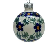 Bombki - Ceramiczna bombka mała Ceramika Bolesławiec - miniaturka - grafika 1