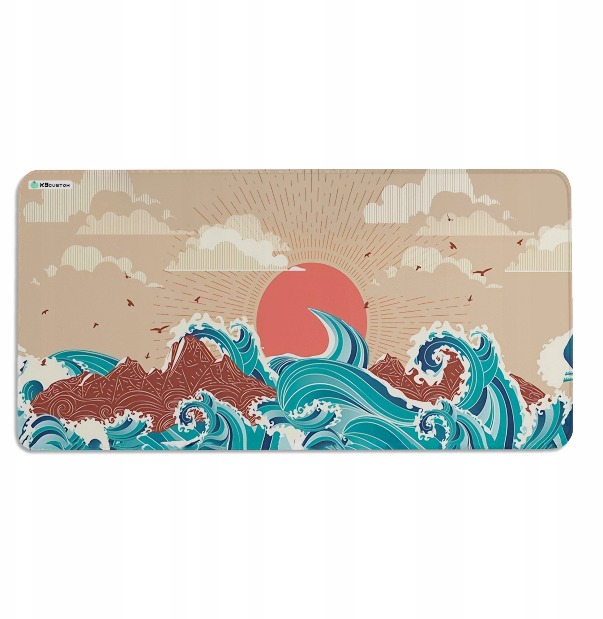 Podkładka KBcustom DUŻA PODKŁADKA MATA POD MYSZKĘ MYSZ 120x60cm XXXL KBcustom Na Biurko Sea 29