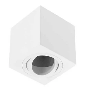 GTV OPR.sufitowa tuba KWADRATOWA GU10 ruchoma BIAŁA AVERIO aluminium IP20 (80x80 wys.85mm) [ CHLOE] - Lampy pozostałe - miniaturka - grafika 1