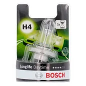 Oświetlenie samochodowe - akcesoria - BOSCH lamp H4 Longlife Daytime samochodowego 12 V/55 W 1 987 301 054 - miniaturka - grafika 1