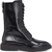 Botki damskie - Calvin Klein Skórzane botki - miniaturka - grafika 1