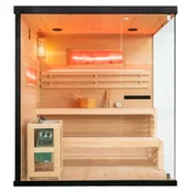 Sauny - Sauna fińska 5 osobowa wysokotemperaturowa 6W Harvia 180x160 cm Lark5 - miniaturka - grafika 1