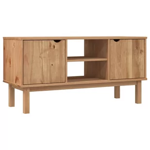 Lumarko Szafka pod telewizor, 113,5x43x57 cm, lita sosna - Szafki RTV - miniaturka - grafika 3