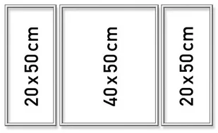 Schipper Noris Spiele  - malowanie cyfr triptychon rama aluminiowa, 50 x 80 cm, srebro - Ramki na zdjęcia - miniaturka - grafika 2