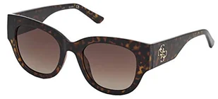 Guess Damskie okulary przeciwsłoneczne 0 szt., Dark Havana, 54 - Okulary przeciwsłoneczne - miniaturka - grafika 1