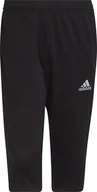 Spodnie sportowe męskie - Adidas Spodnie piłkarskie adidas ENTRADA 22 3/4 Panty HB0576 HB0576 czarny S - miniaturka - grafika 1