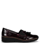 Półbuty damskie - Rieker Półbuty 53751-35 Bordowy - miniaturka - grafika 1