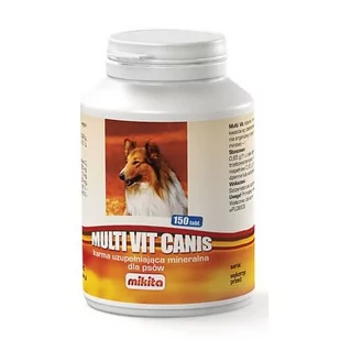 Mikita Multi Vit Canis preparat wpływający na prawidłowy rozwój zwierząt 150tab - Suplementy i witaminy dla psów - miniaturka - grafika 1