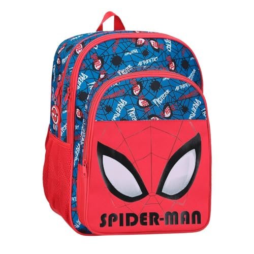 Joumma Marvel Spiderman Authentic Plecak szkolny Czerwony 30x40x13 cms 15,6l Poliester, Czerwone, plecak szkolny