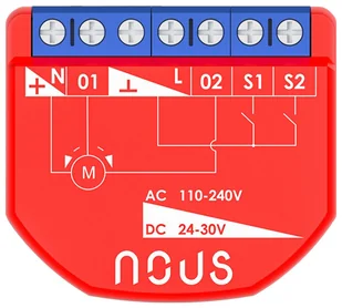 NOUS Smart Curtain Module B4Z ZigBee - Systemy inteligentnych domów - miniaturka - grafika 1