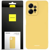 Etui i futerały do telefonów - Spacecase Etui Silicone Case Redmi Note 12 4G yellow - miniaturka - grafika 1