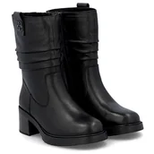 Botki damskie - Botki damskie Rieker Y5257-00 BLACK R.38 - miniaturka - grafika 1