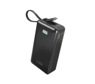 Powerbanki - SBS TTBB10000LCDTCPD20K 10000mAh PD 20W Wbudowany kabel USB-C Czarny - miniaturka - grafika 1