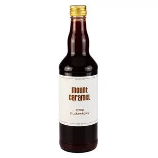 MOUNT CARAMEL DOBRY SYROP TRUSKAWKOWY 500ml - Syropy i koncentraty owocowe - miniaturka - grafika 1
