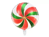 Balony i akcesoria - BALON LIZAK BIAŁO-CZERWONO-ZIELONY 14'' 35cm - miniaturka - grafika 1