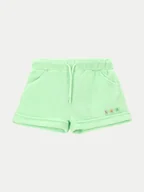 Spodenki damskie - Coccodrillo Szorty sportowe WC4120401OWK Zielony Regular Fit - miniaturka - grafika 1