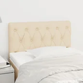 Inne meble do sypialni - Lumarko Zagłówek do łóżka, kremowy, 80x7x78/88 cm, tkanina - miniaturka - grafika 1