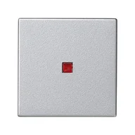 Klawisze i ramki - Kontakt Simon Kontakt_Simon Klawisz 45x45 łącznika uniwersalnego z podświetleniem aluminium Simon Connect K112/8 - miniaturka - grafika 1