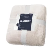 Koce - Koc 150 x 200 Futrzany Dwustronny Rabbit Beż - miniaturka - grafika 1