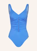 Stroje kąpielowe - Charmline Kostium Kąpielowy Shape Essentials Classics blau - miniaturka - grafika 1