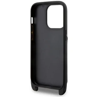 Karl Lagerfeld KLHCP14LCSAKHPKK iPhone 14 Pro 6.1" hardcase czarny/black Crossbody Saffiano Monogram Ikonik - Etui i futerały do telefonów - miniaturka - grafika 6