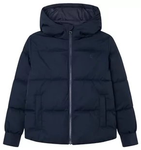 Hackett London Chłopięca bluza z kapturem z logo Bk Fz, Niebieski (granatowy), 5 Lat - Bluzy dla chłopców - miniaturka - grafika 1