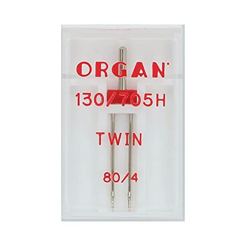 Organ Needles 5102048 igły maszynowe, srebrne, rozmiar 80/4