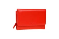 Portfele - Portfel Damski Valentini Metallic P62 Czerwony - miniaturka - grafika 1