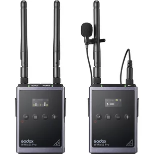Bezprzewodowy system mikrofonowy Godox WMicS1 Pro UHF - Kamery cyfrowe - akcesoria - miniaturka - grafika 1