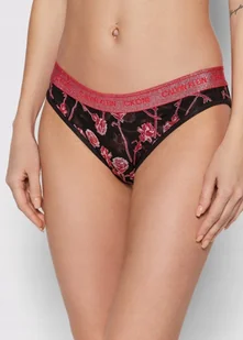 CALVIN KLEIN MAJTKI DAMSKIE FIGI CZARNE WE WZÓR S 0Z5E1_B* TIA - Majtki damskie - miniaturka - grafika 1