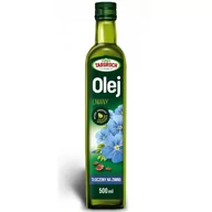 Olej spożywczy - Targroch Olej lniany tłoczony na zimno 500 ml - miniaturka - grafika 1
